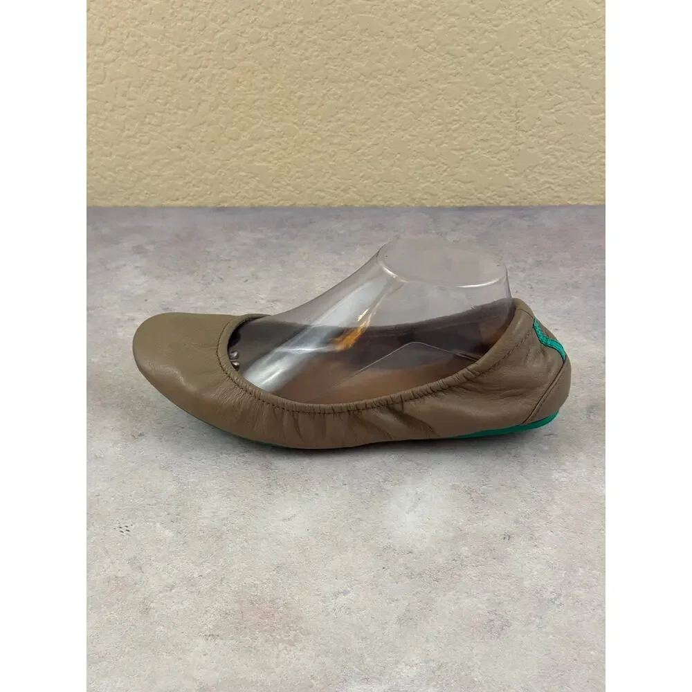 Tieks Shoes Womens Size 10 Brown Leather Ballet Flats Comfort Italy Casual